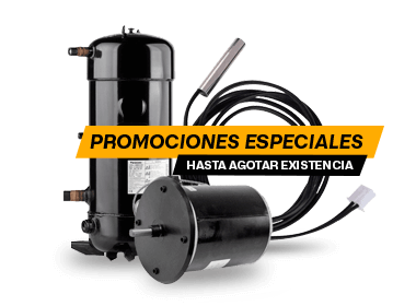 Promociones especiales en motores, compresores, refacciones y accesorios